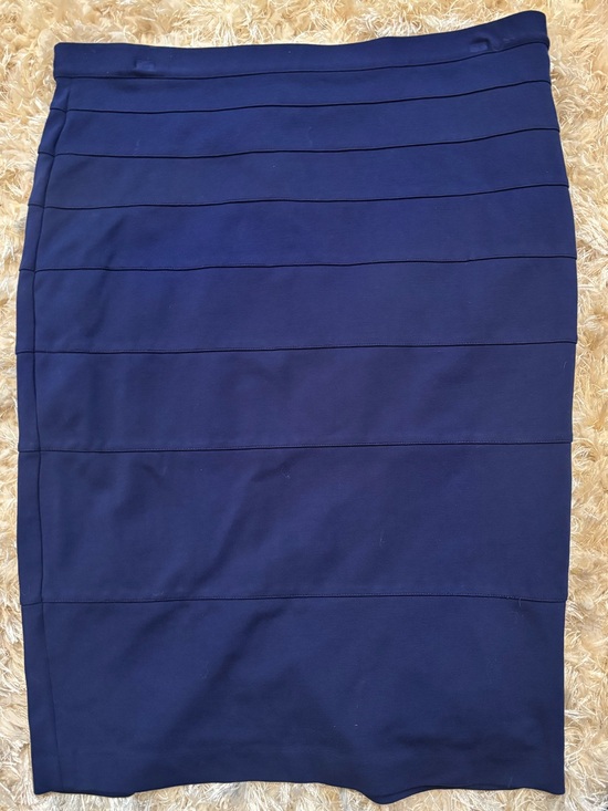Thalian Dresses & Skirts - Navy Blue Stretchy Pencil Skirt